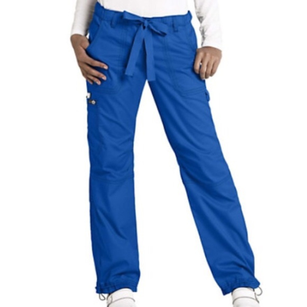Koi Lindsay Cargo Royal Blue scrub pants sz: Small Tall - Picture 2 of 13
